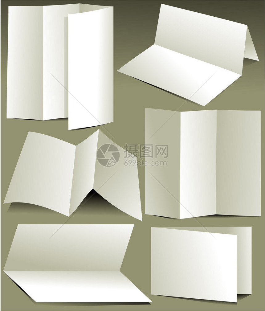 空白的色文件夹模板图片