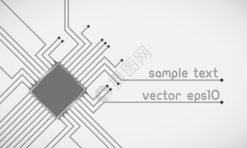矢量微芯片背景图片