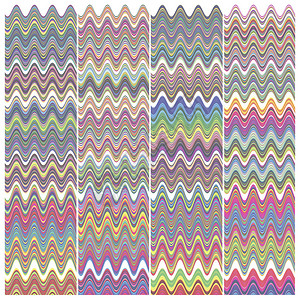 装饰固定奖项墙壁装饰等两百种不同颜色的波形线图片