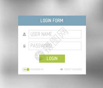 矢量登录格式模板设计时使用简单的现代图片