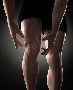 人膝盖疼痛概念图片