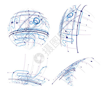 电路矢量抽象集图片