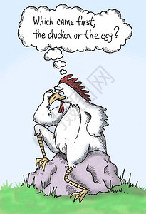 醋泡蛋先有鸡还是先有蛋插画