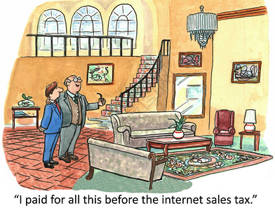 我在互联网销售税之前背景图片