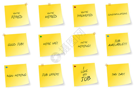 黄色粘贴笔记带有任务相关图片