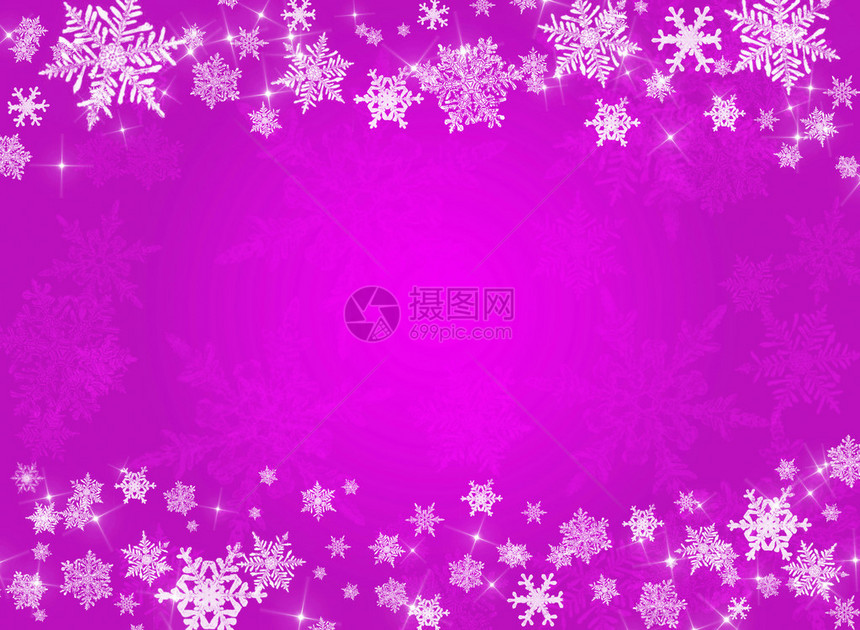 紫罗兰色圣诞背景与雪花图片