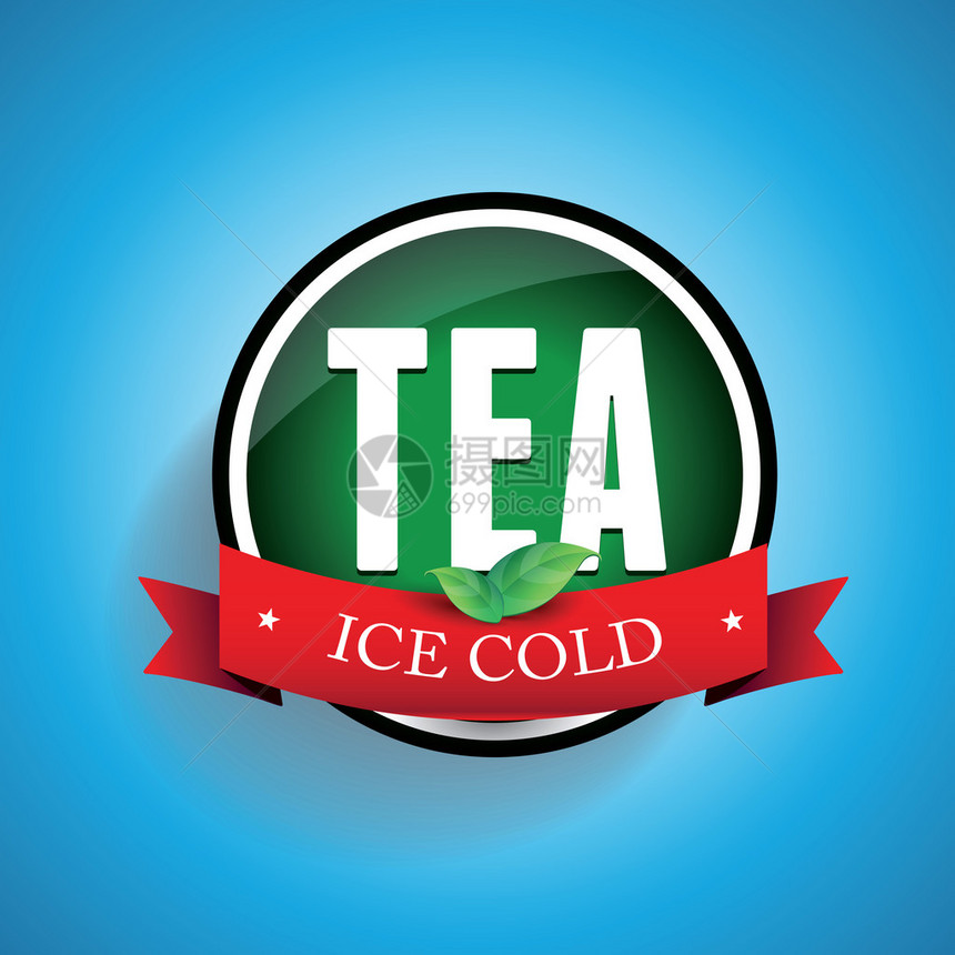 冰茶标签图片