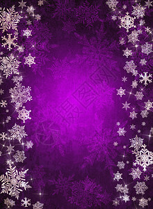 紫罗兰色圣诞背景与雪花图片