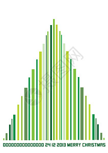 条码树的简单矢量插图背景图片