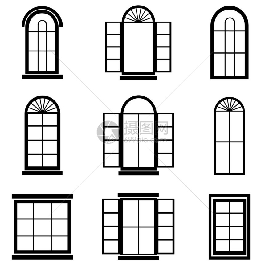 窗口矢量图片