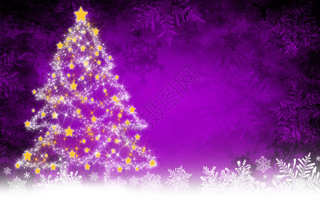 紫圣诞背景图片