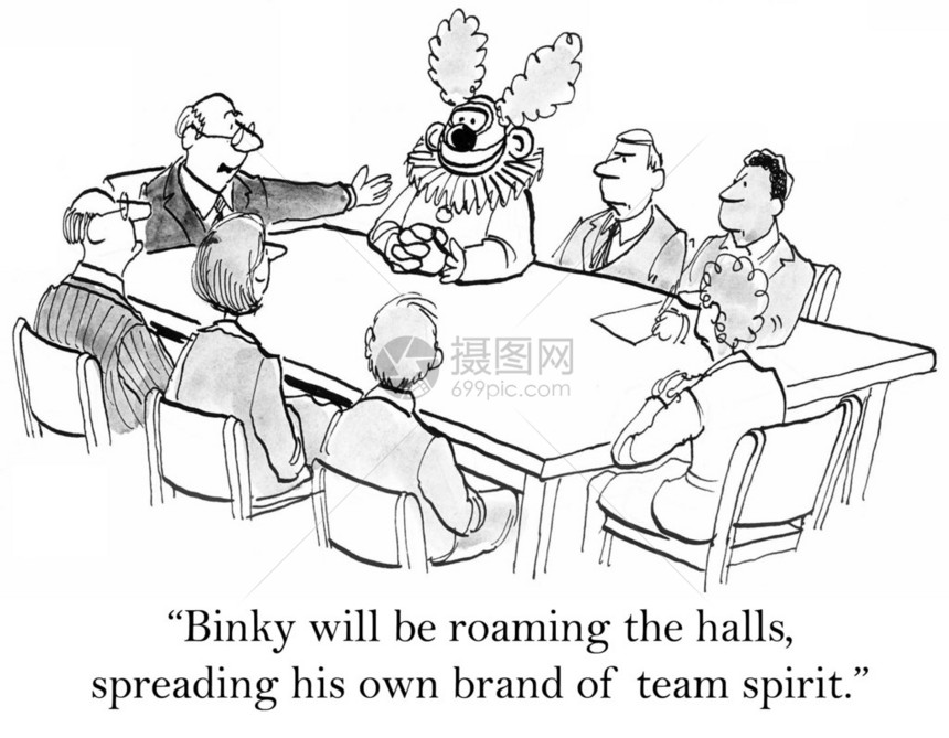 Binky会游荡在大厅里传播他自图片