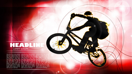 骑自行车的人插图图片