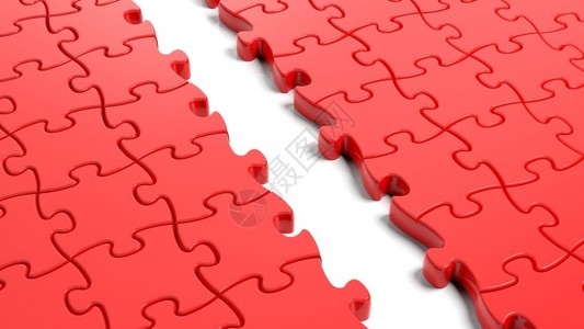 Jigsaw拼图红色空白模板图片