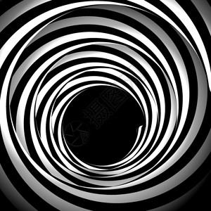 黑色和白色抽象漩涡背景图片