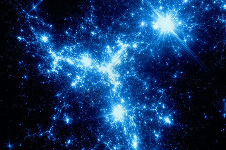 空间中的暗物质计算机图片