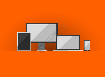 矢量响应ui平面设计理念可用于商业技术演图片