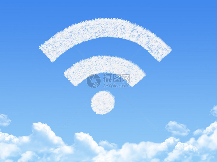 wifi云形状图片