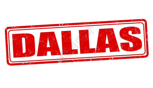 Dallas白色矢量插图图片