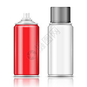 空白铝喷雾器可用作油漆或发粉或除臭剂清新剂和包装收集图片