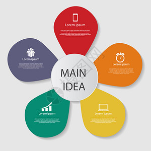 供商业矢量说明使用的图表模板背景图片