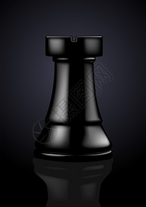 国际象棋黑车矢量图图片