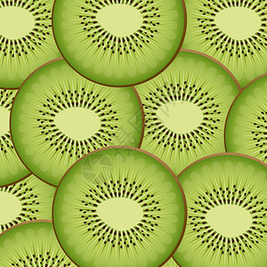 绿色背景下的水果设计矢量图图片