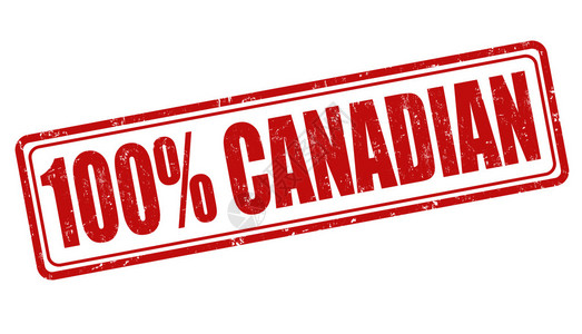 100加拿黑胶印在白色矢量图示上的加拿大格插画
