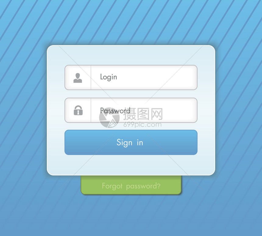 现代矢量登录表图片