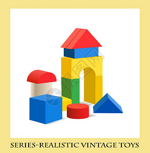 多彩的木制块玩具系列Realist图片