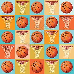 篮球模式背景图片