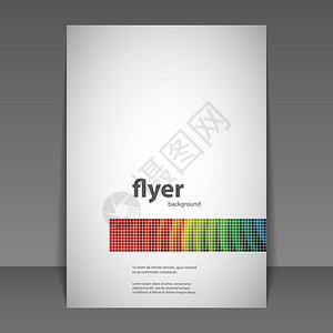 抽象彩色现代风格传单或书籍封面创意设计可编辑背景图片