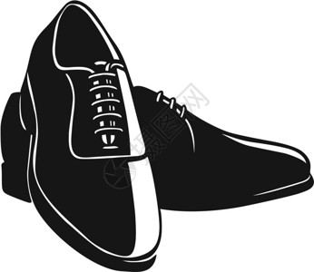 男鞋插画背景图片