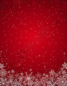 红色圣诞背景矢量图图片