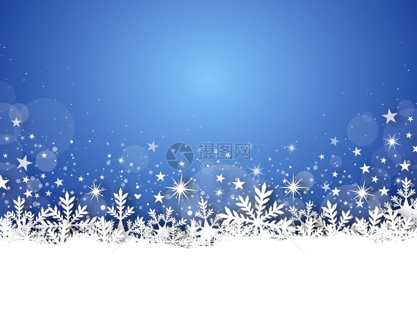 以恒星为例的冬季蓝色圣图片