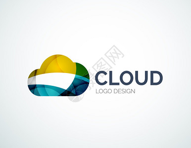 云储存平板设计公司标志商业符号概念图片