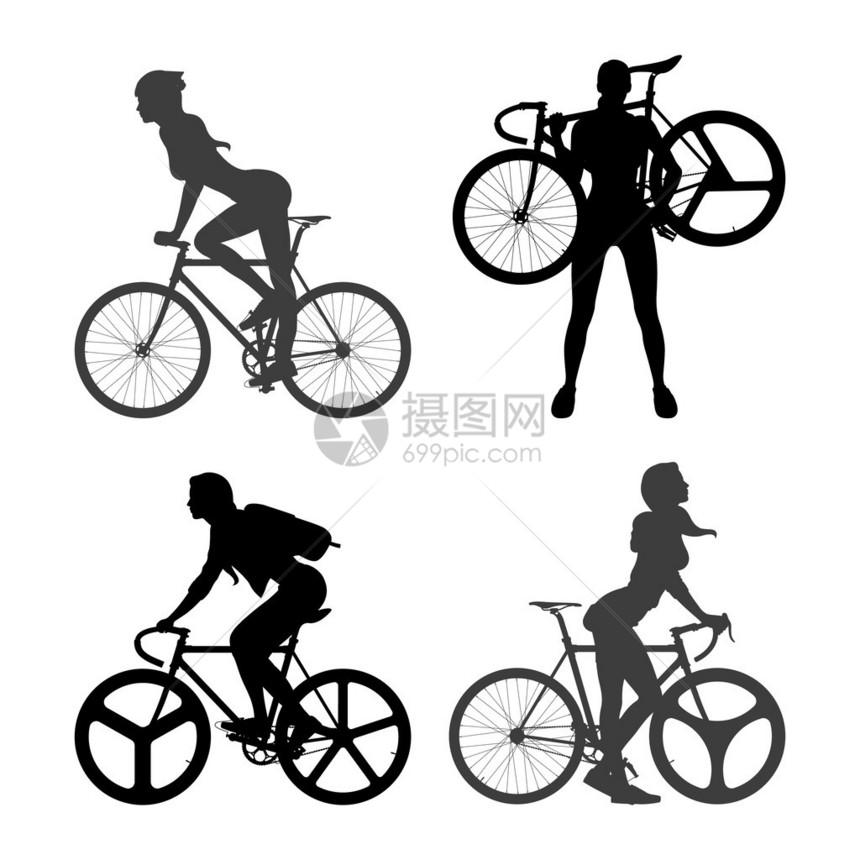 自行车赛的Cyclist图片