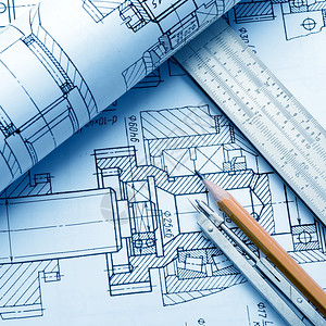 工业绘图细节和几个绘图工具图片