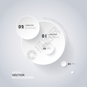 以可编辑矢量格式编写的现代风格背景或InfographBasic图片