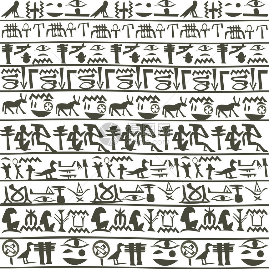 埃及象形文字背景图片