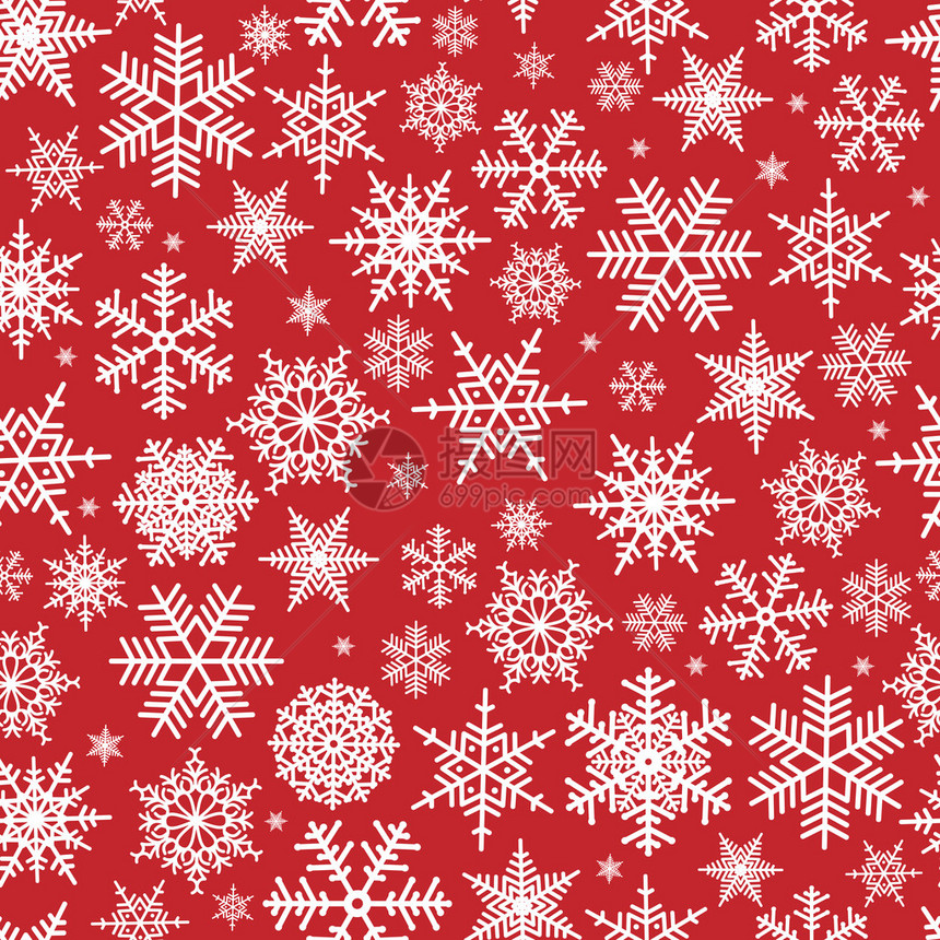 显示圣诞节模式红背面的白雪图片