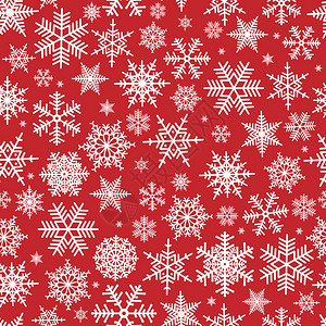 显示圣诞节模式红背面的白雪图片