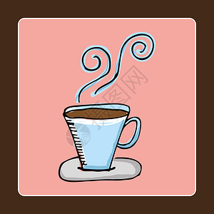 咖啡平面设计矢量图图片