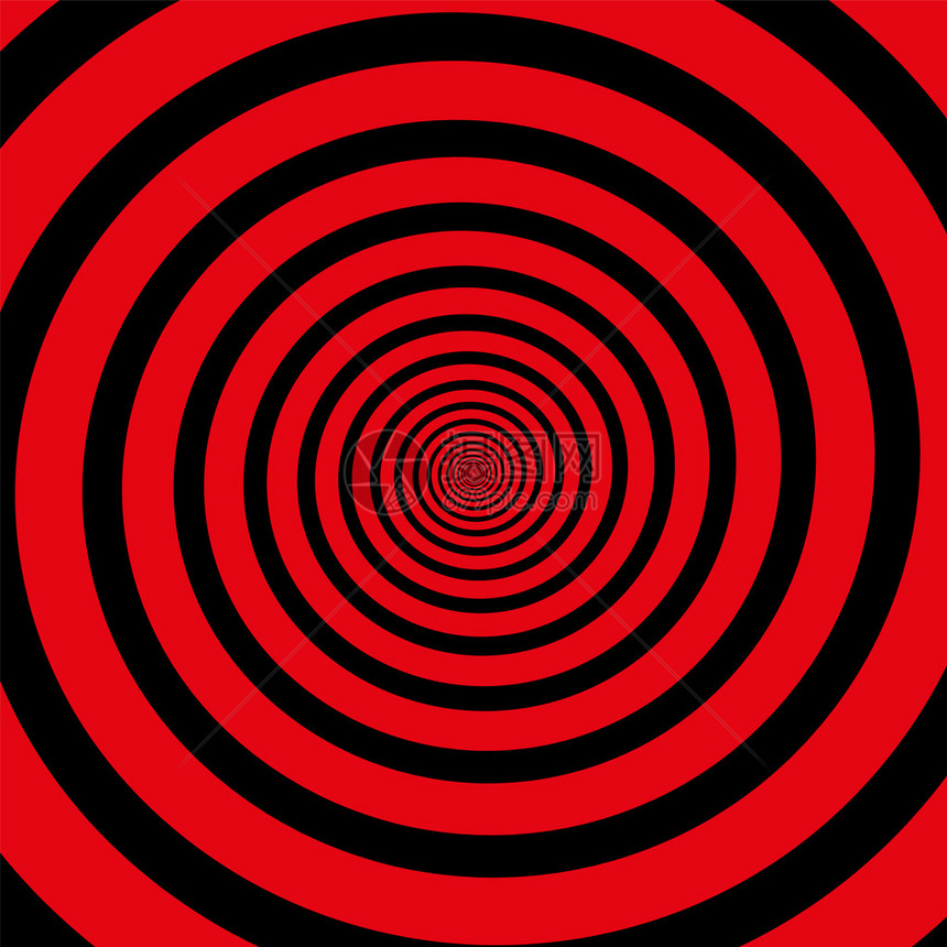红色黑催眠螺旋孤图片
