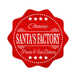 在矢量插图上选择Santa工厂的图片