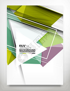 FlyerBrochare设计模板商业摘要几何背景网图片