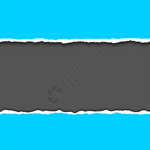 蓝色撕碎的纸片背景与您的文本的空间矢量Eps10插图设计背景图片