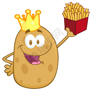 法国薯条由王冠图片
