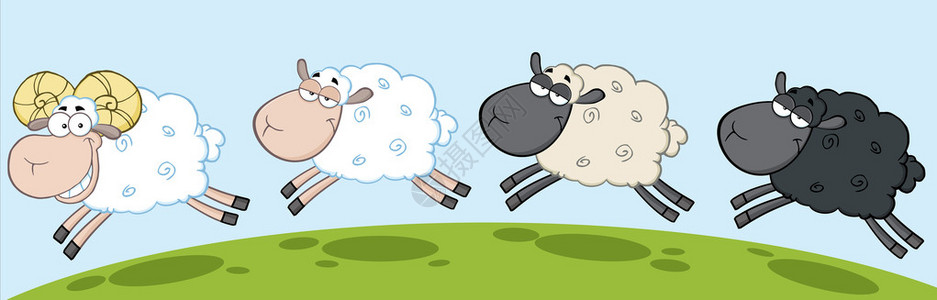 白色拉姆羊排领导三羊图片