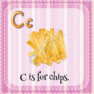 字母C的插图用于筹码图片